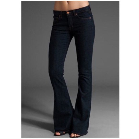 J Brand Denim - J Brand Women's Babe Flare Leg Dark Wash Starless Jeans Size 24